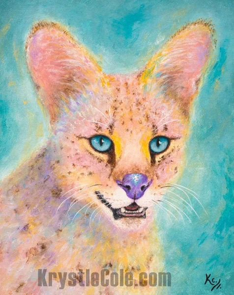 Serval Art Print - Mia from Tanganyika Wildlife Park