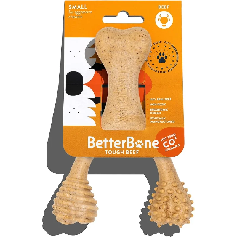 BetterBone Hard Density All-Natural Dog Toy Beef