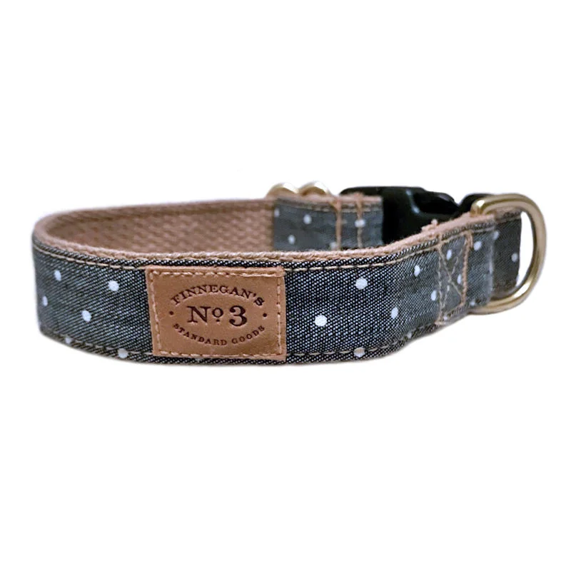 Denim Dot Collar