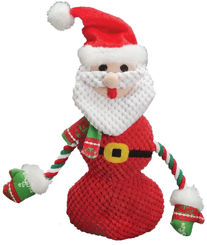 Patchwork - Santa with Rope Dog Toy (12in)