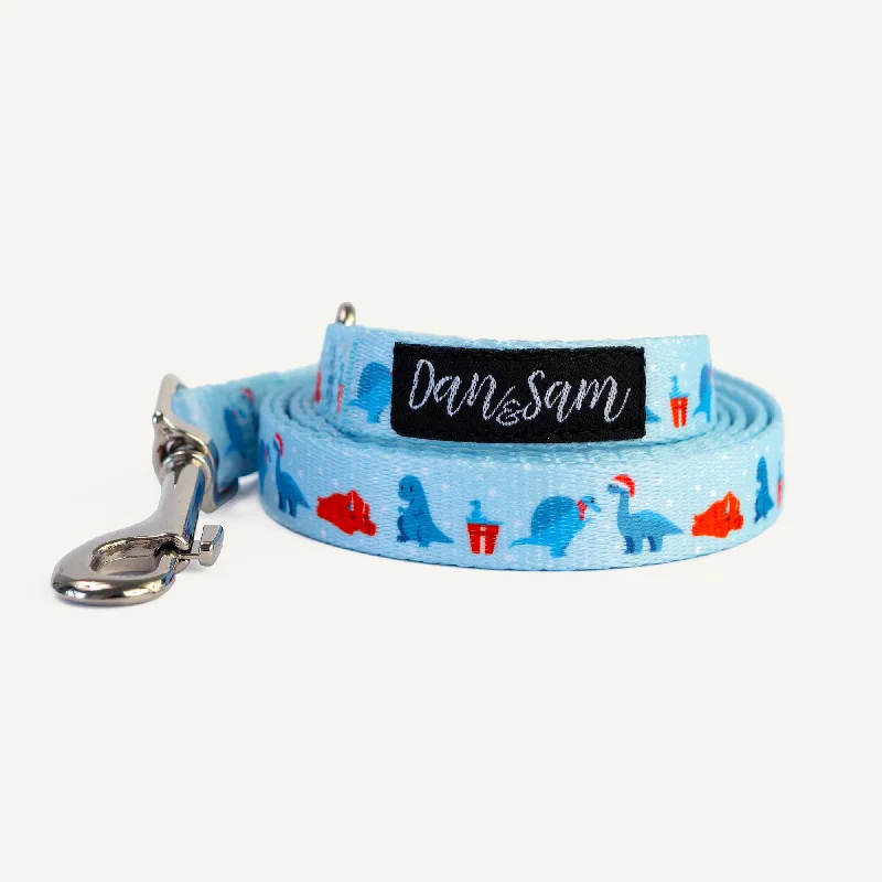 Dan & Sam - Dog Lead (Dino Christmas) - Large