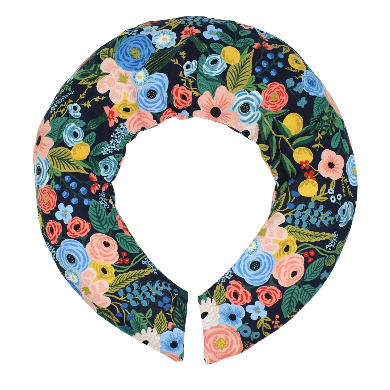 Navy Floral Neck Wrap