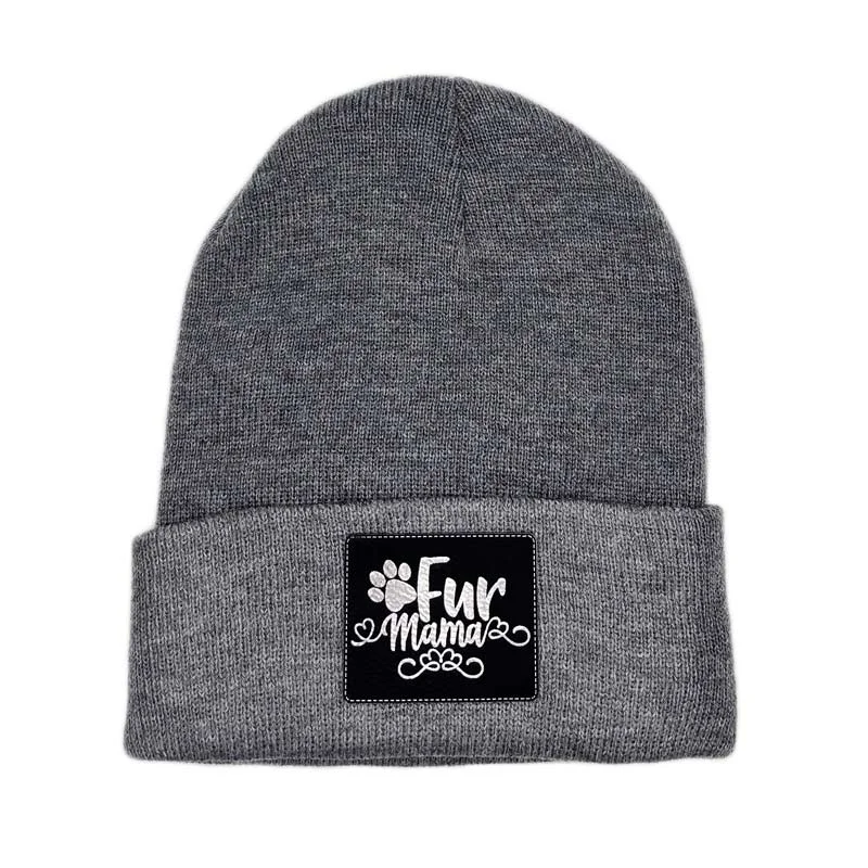 Fur Mama Patch Beanie