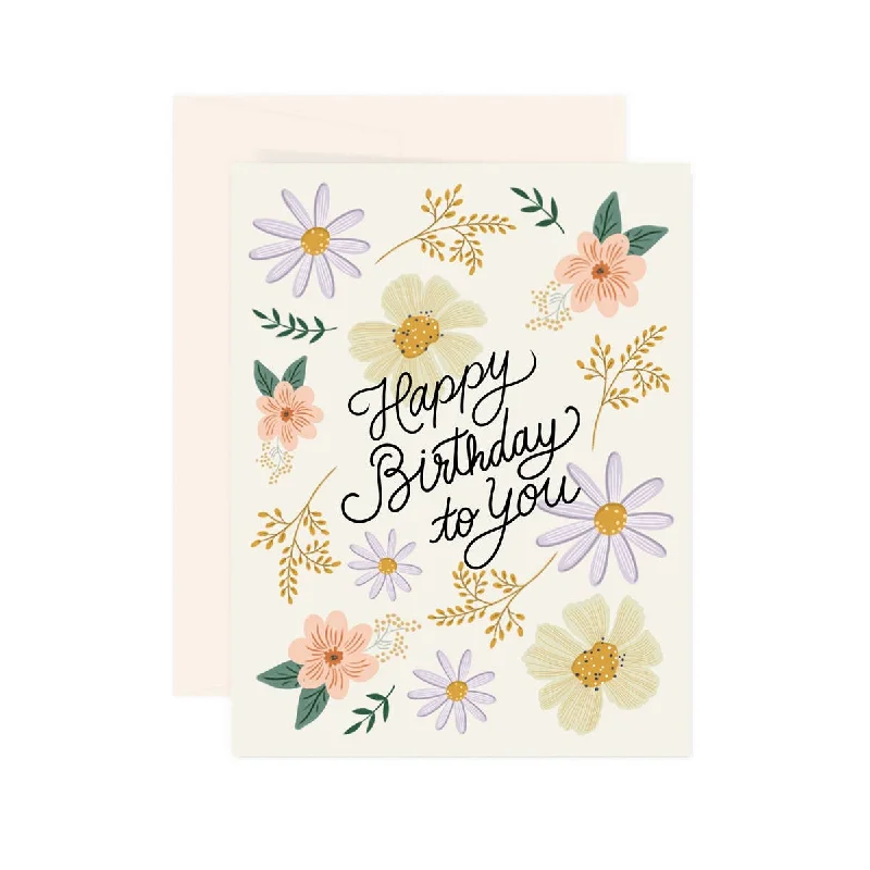 Paige & Willow - Flourish Birthday - Greeting Card