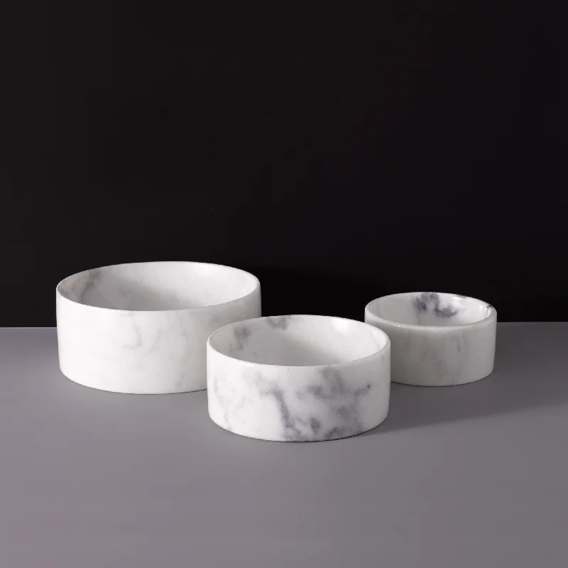 Marble Water Dog Bowl