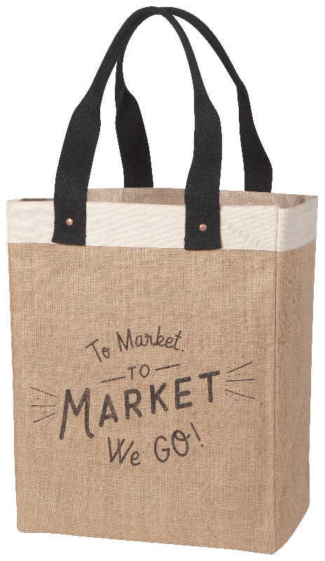 To Market We Go Market Tote Bag