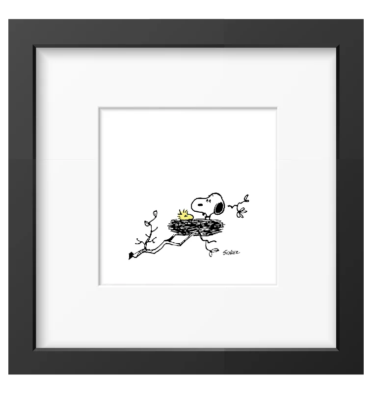 Magpie - Peanuts Nest Framed Print Handmade