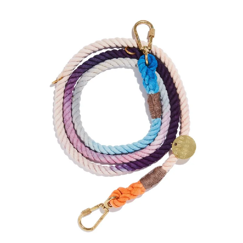 The Lois Ombre Cotton Rope Dog Leash, Adjustable