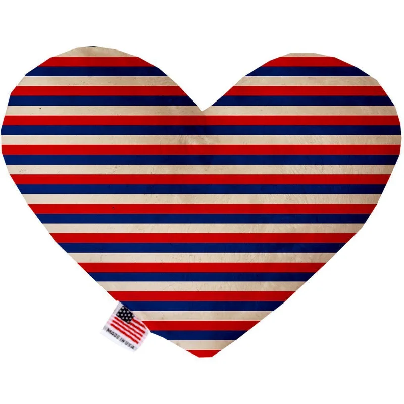 Heart Dog Toy Patriotic Stripes