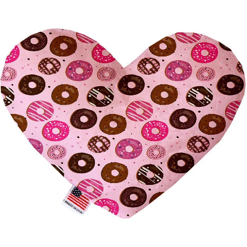 Heart Dog Toy Pink Donuts