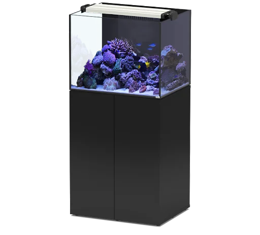 AQUAVIEW 65 AQUARIUM + CABINET 136L 2WD BLACK - 65x50x50cm