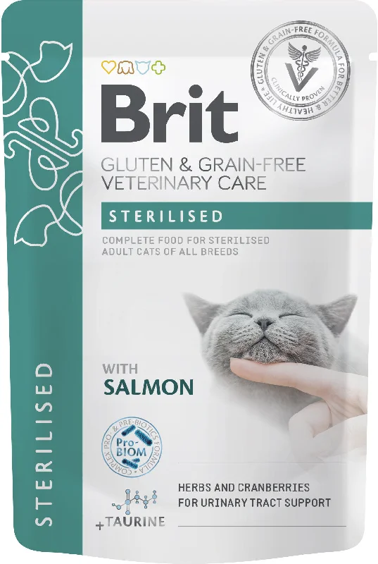 BRIT VD Care Sterilised, Plic pentru pisici sterilizate 85g