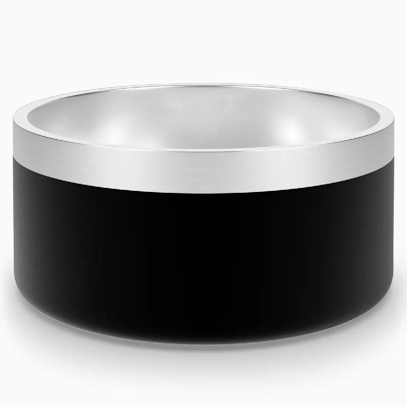 Dazy Dog Dura Stainless Steel Dog Bowl Black