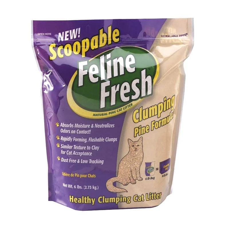 FELINE FRESH Clumping Pine Litter, 7.73kg