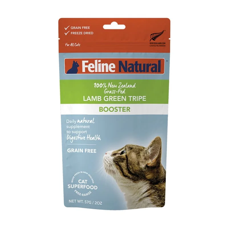 FELINE NATURAL Freeze-Dried Green Tripe Booster, 57g (2oz)