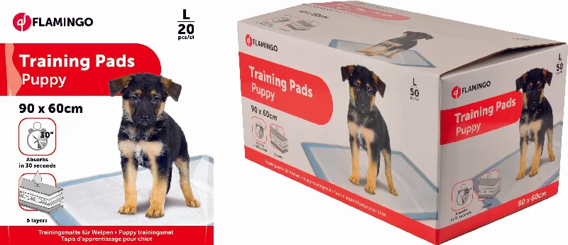 FLAMINGO Puppy Training Pads upijajuće prostirke L, 90x60cm