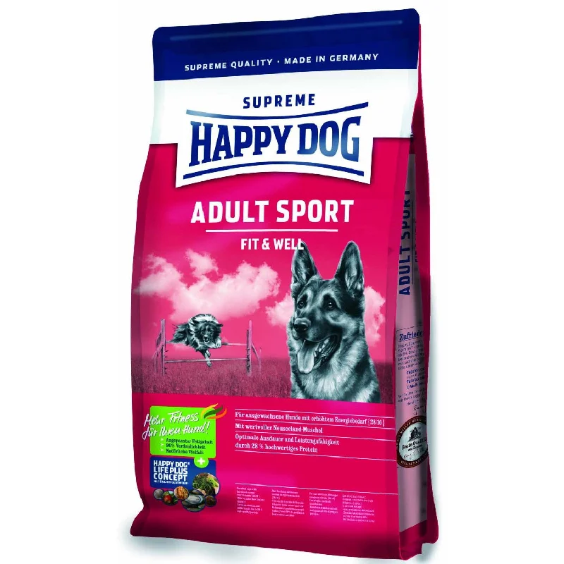 HAPPY DOG Supreme Fitt&Well Adult Sport Pasăre/Miel 14kg