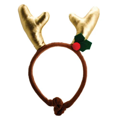 Happy Pet - Glitter Antler Headband - Small/Medium