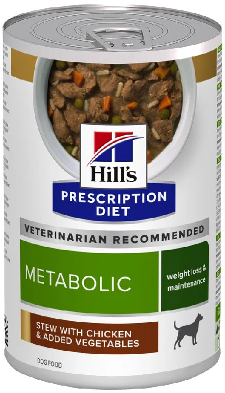 HILL's PD METABOLIC Conservă pt.slăbire şi întreţinerea greutăţii, cu Pui 370 g