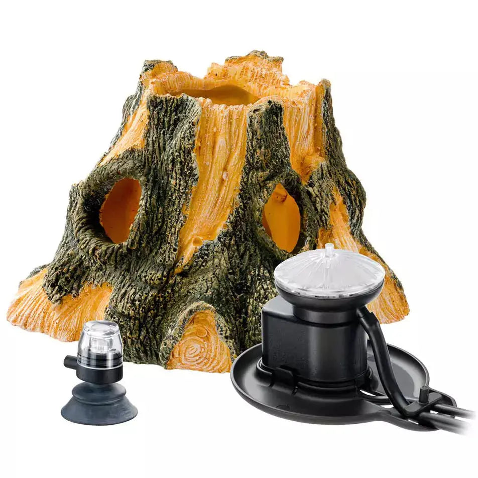 Hydor H2Show Stump/Log Kit Green LED Ornament Kit for Aquariums