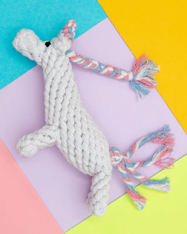 Unicorn Rope Dog Toy