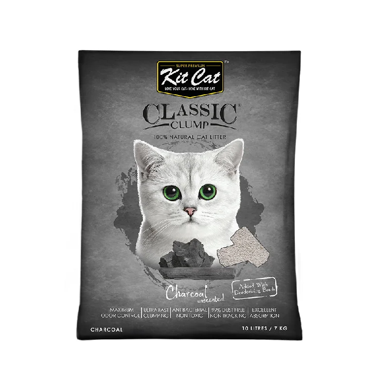 Kit Cat Bentonite Clumping Cat Litter Charcoal 10L