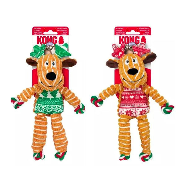 KONG - Xmas Floppy Knots Reindeer Assorted - Small/Medium