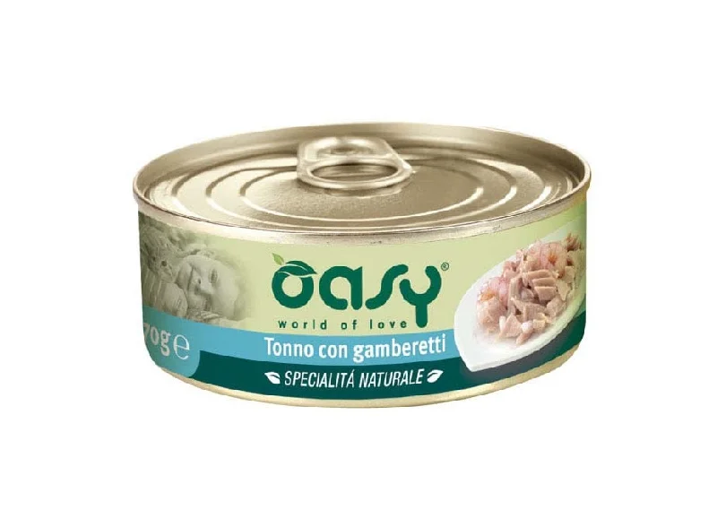 OASY Natural Range fileti, tuna s kozicama, 70g