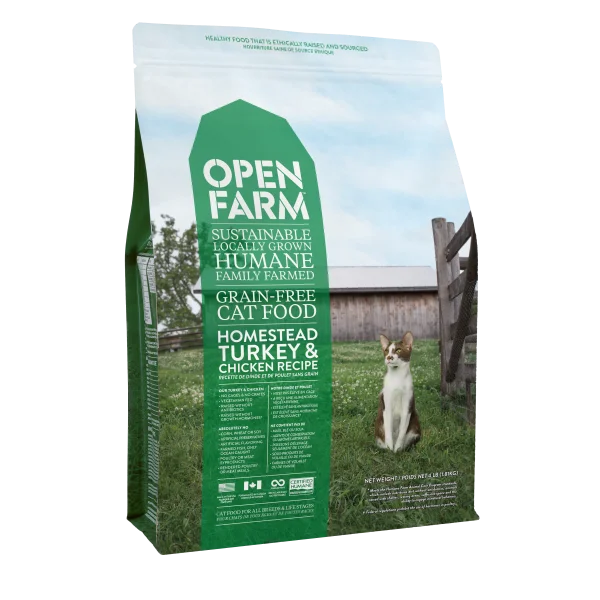 OPEN FARM Homestead Turkey and Chicken Dry Food, 1.8kg (4lb)