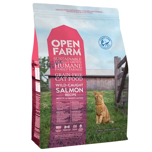 OPEN FARM Wild-Caught Salmon Dry Food, 1.8kg (4lbs)