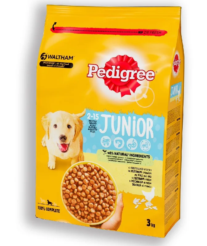 PEDIGREE Junior Perad/Riža, 3kg