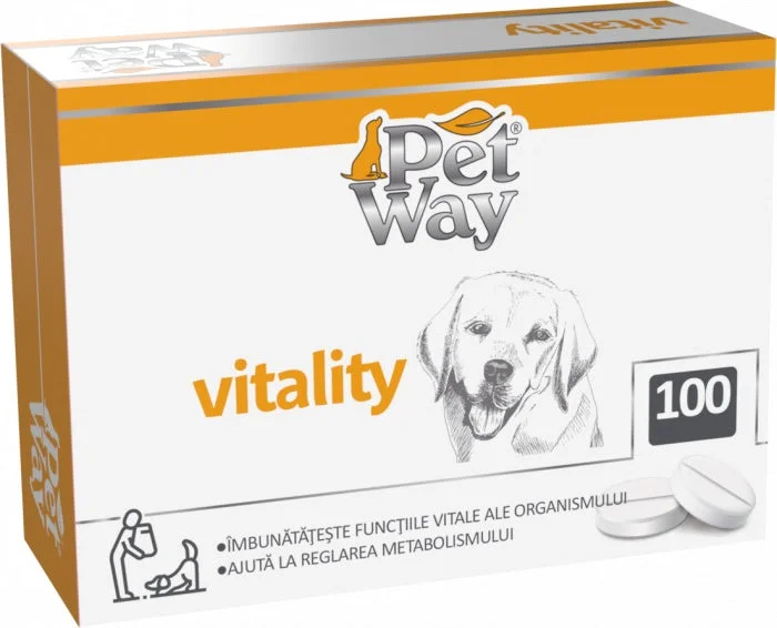 PETWAY Vitality Suplimente nutritive pentru câini 100 tablete