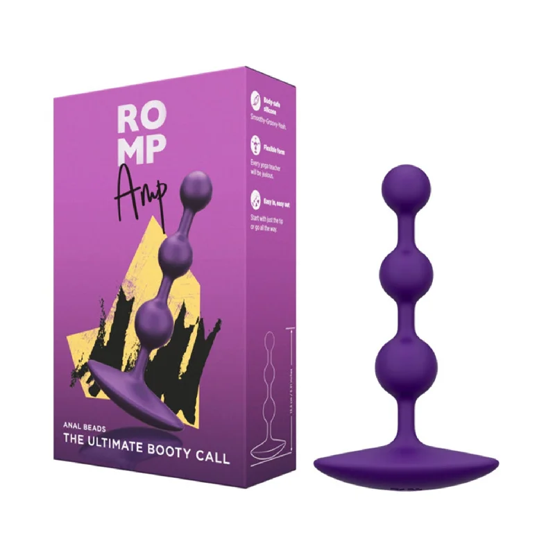 Romp Amp Silicone Anal Beads (Purple)