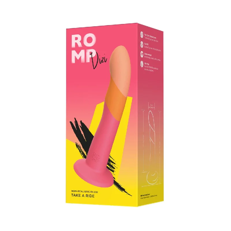 Romp Dizi Take A Ride 7" Harness Compatible Silicone Suction Cup Dildo