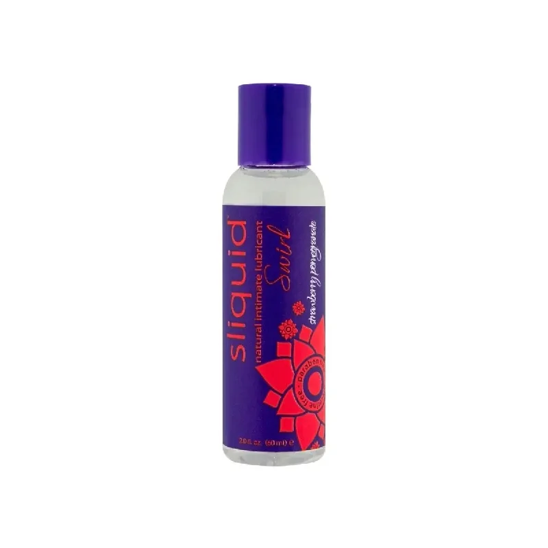 Sliquid Swirl Natural Intimate Water Based Lubricant Strawberry Pomegranate