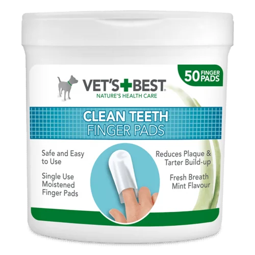 Vets Best Clean Teeth Finger Pads (Dental Wipes)