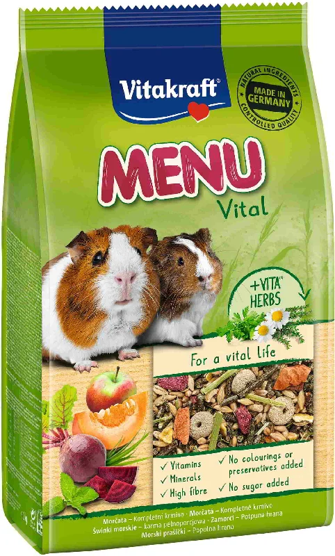 VITAKRAFT Menu Vital, hrana za zamorčiće, 1 kg