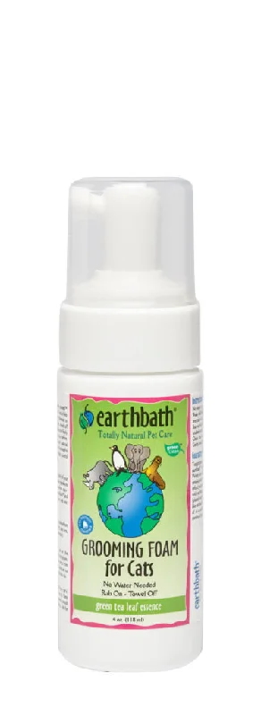 EarthBath Waterless Grooming Foam For Cats & Kittens , Hypoallergenic & Fragrance Free