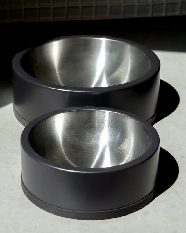 Wild One Dog Bowl in Black